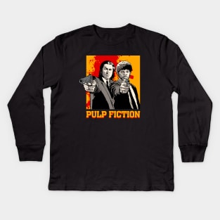 John Travolta Samuel L. Jackson pulp fiction Kids Long Sleeve T-Shirt